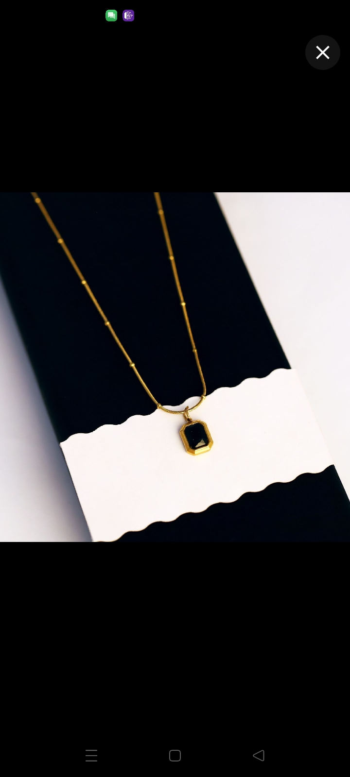 Onyx Cabochon Pendant
