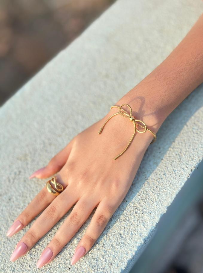 Ruban Bow Chain Bracelet
