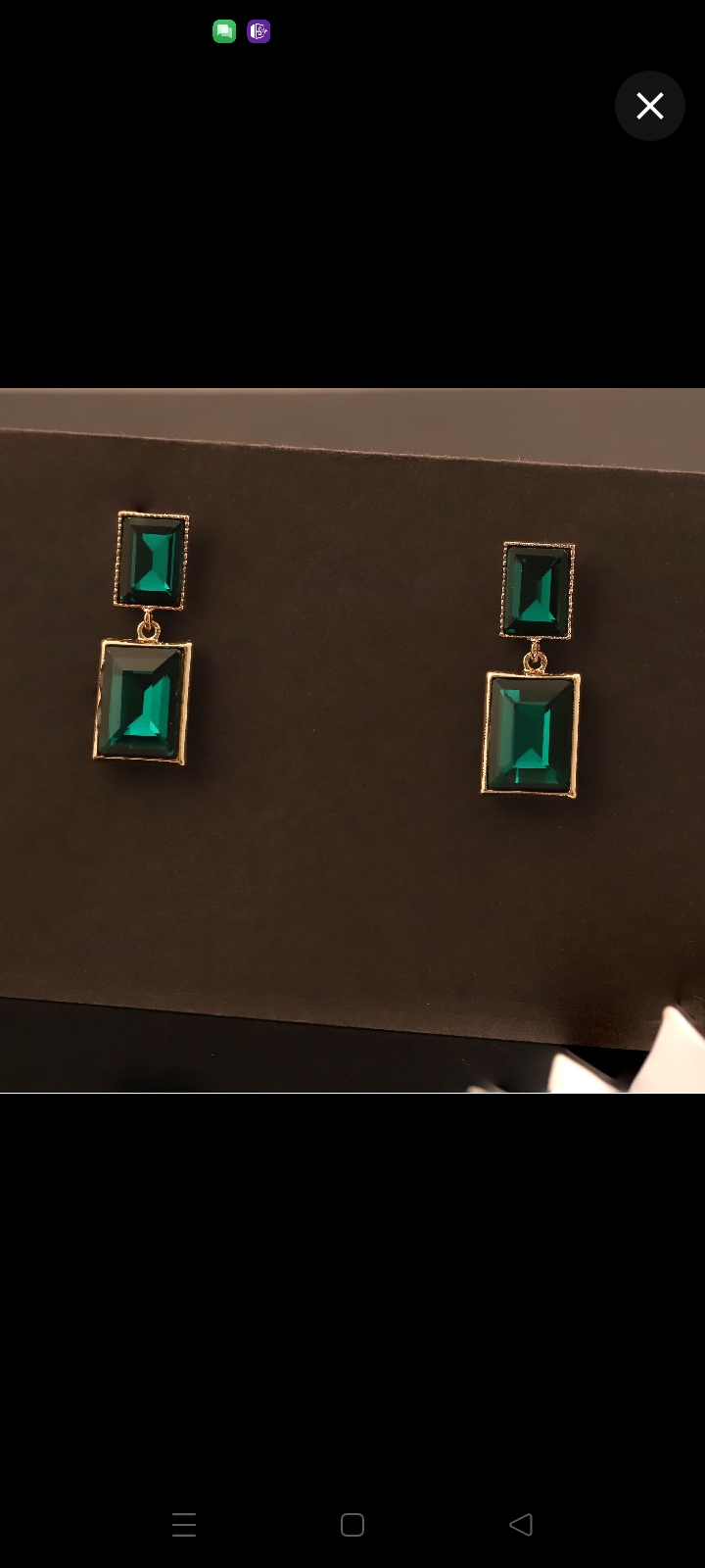 Émeraude Drop Earrings