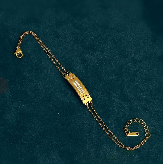 Pavé ID Bar Chain Bracelet