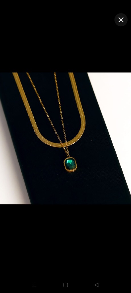Emerald Chain Pendant