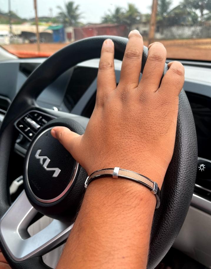 Cable Steel Chain Bracelet (Men)