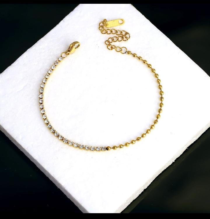 Tennis & Bead Half-Half