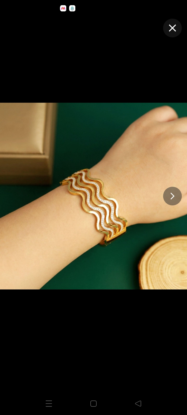 Wave Pavé Openable Kada